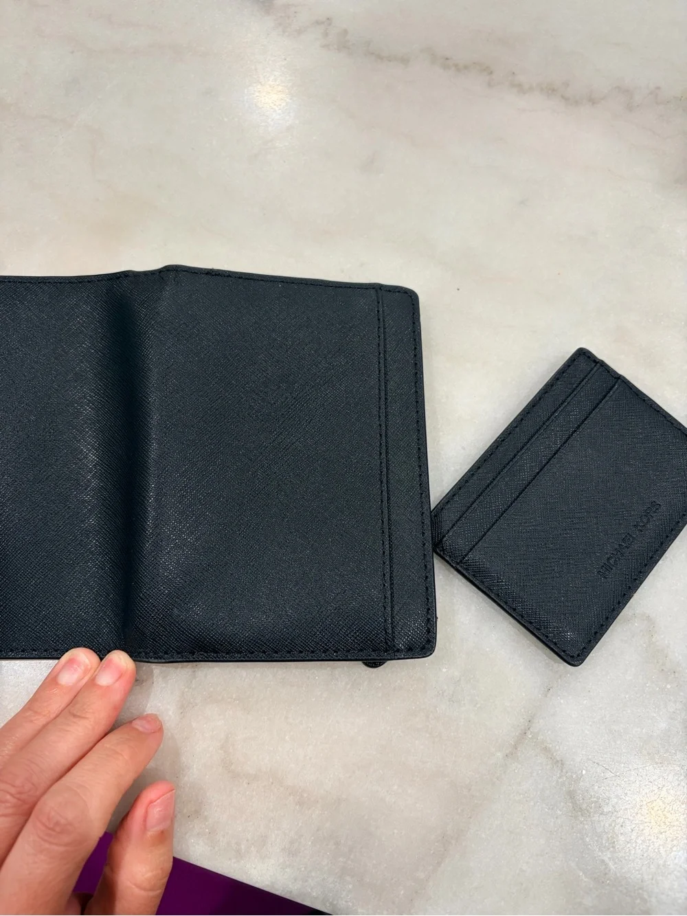 Michael Kors Black Wallet with removable card holder